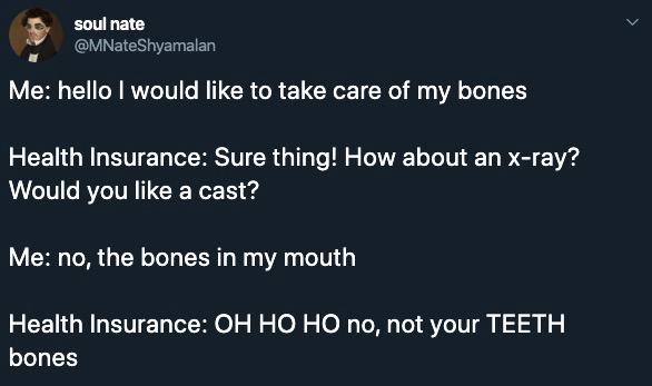 teeth bones tweet