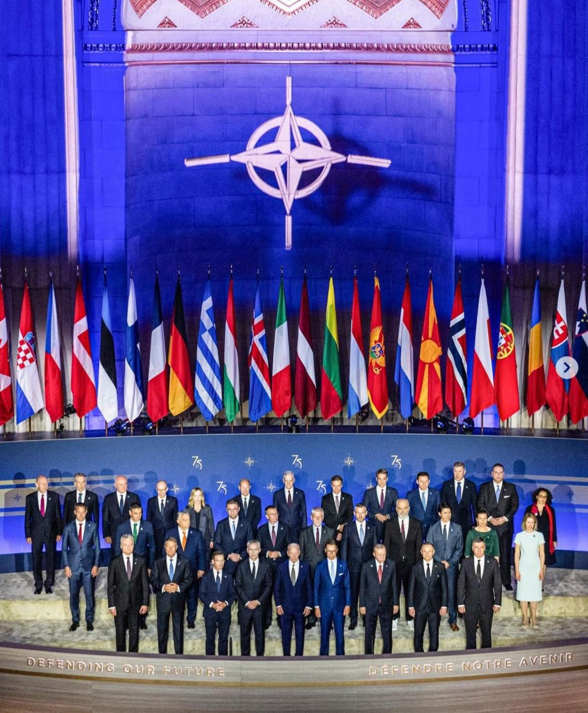 Allies celebrate NATO’s 75th anniversary, gathering at the Mellon Auditorium, where the North Atlantic Treaty was signed in 1949, 