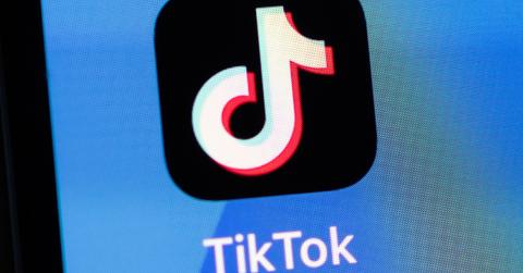 tiktok app on screen