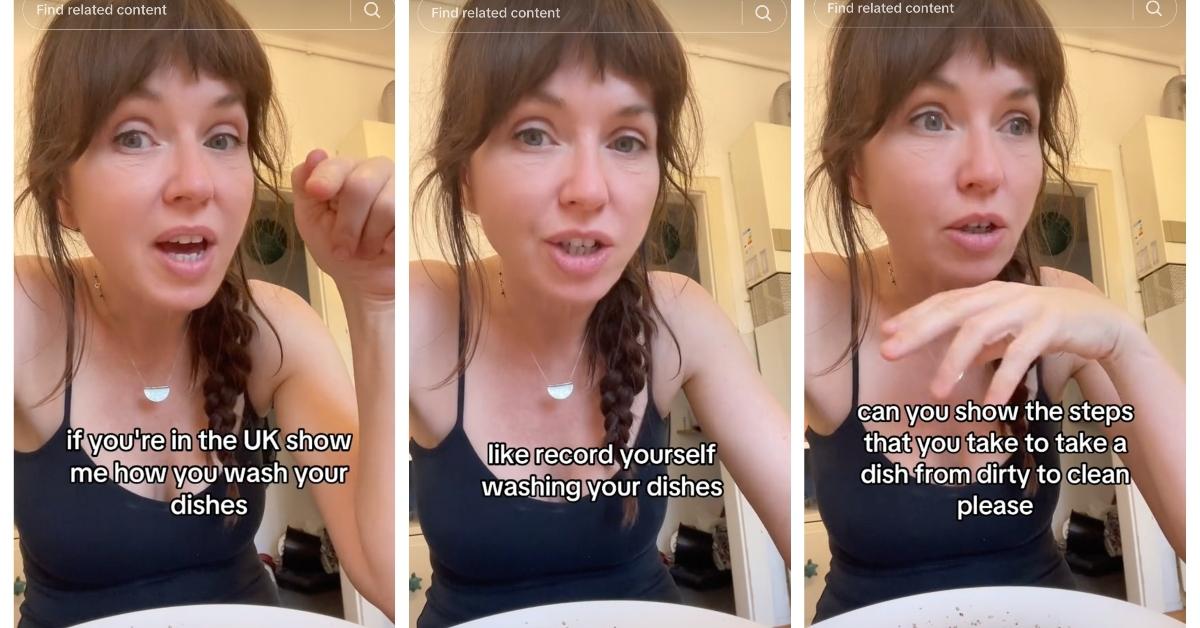 how do people in uk wash dishes tiktok