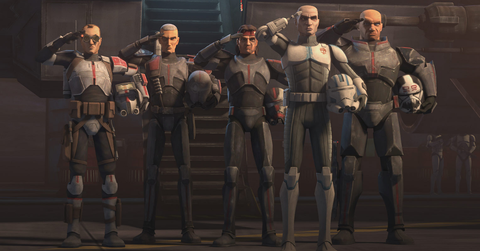 The crew of the Bad Batch