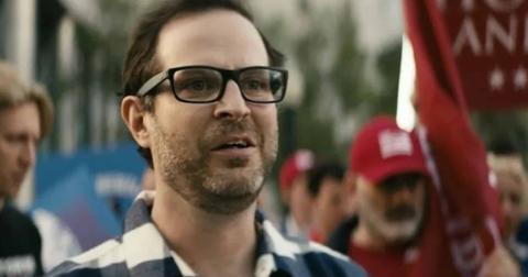 Todd from The Boys at a Homelander rally