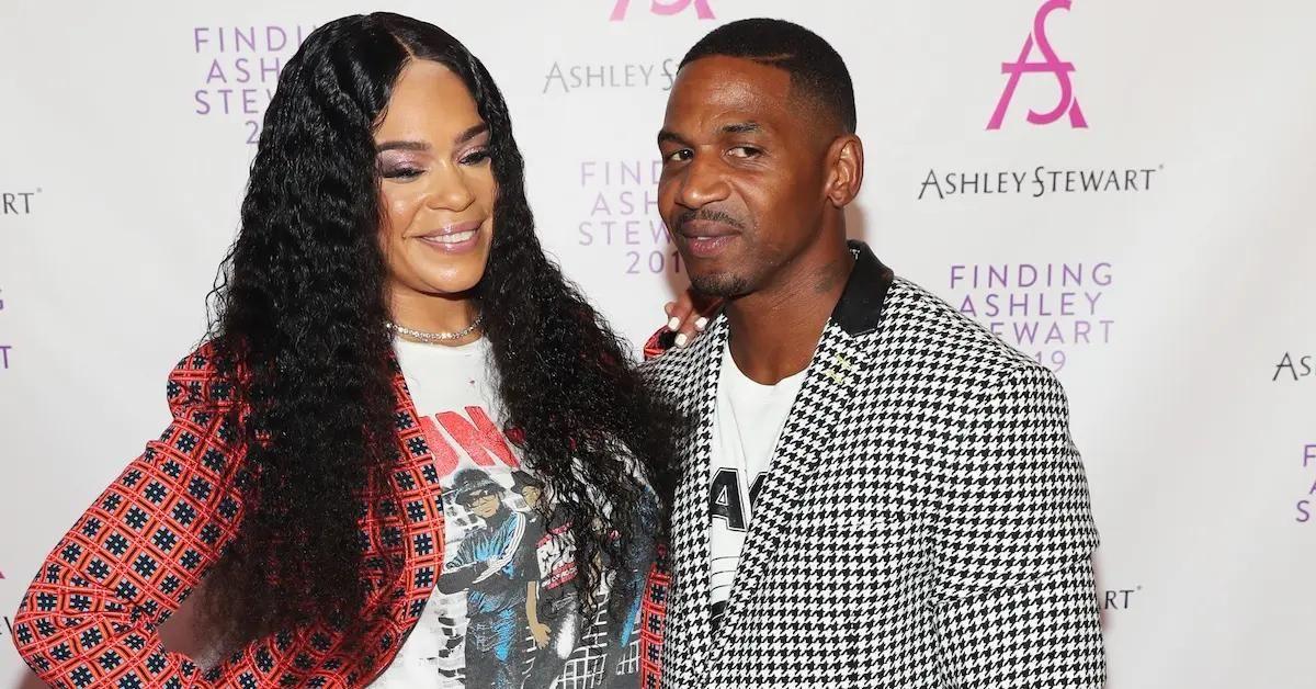 Stevie J and Faith Evans from 'Love & Hip Hop: Atlanta' at the Finding Ashley Stewart event in 2019