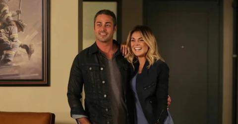Kelly Severide and his ex wife Brittany Baker on 'Chicago Fire'.