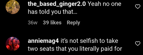 plus size passenger demands free seats