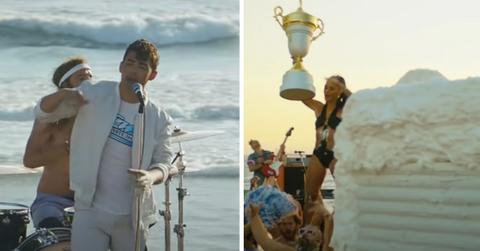 Cake by the Ocean music video