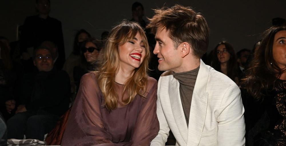 Suki Waterhouse and Robert Pattinson at the Dior fashion show in Egypt in December 2022