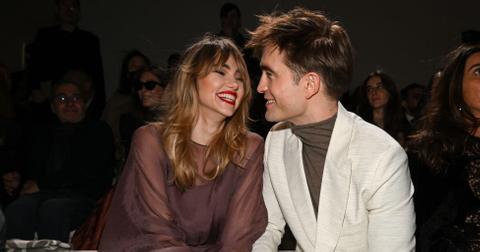 Suki Waterhouse and Robert Pattinson at the Dior fashion show in Egypt in December 2022