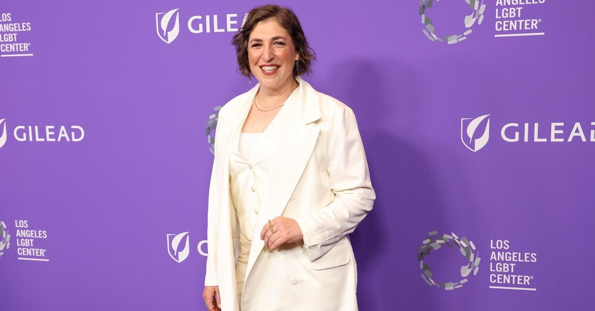 Mayim Bialik on the red carpet