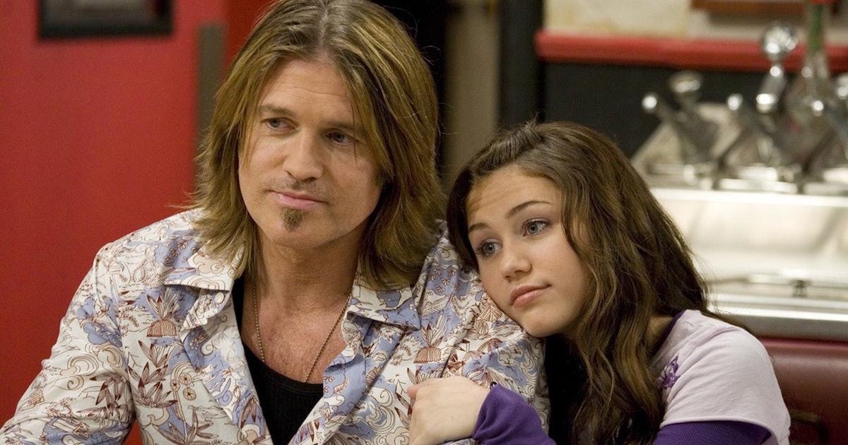 Billy Ray and Miley Cyrus in 'Hannah Montana'