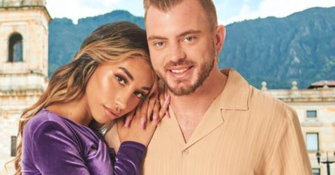 Madelein and Luke on a rooftop in Colombia on 90 Day Fiance: Love In Paradise