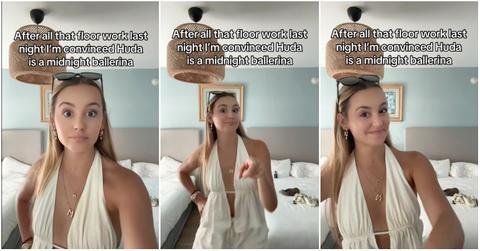 TikToker claims Huda from 'Love Island' is a midnight ballerina.