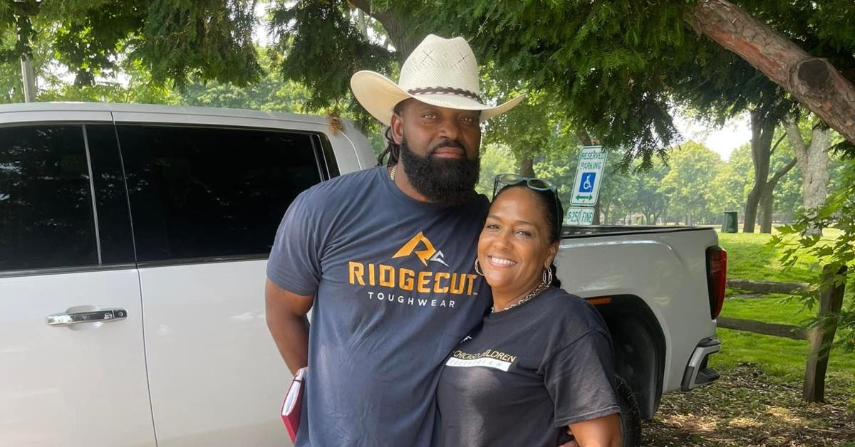 (l-r): Vince Sherrod and Kristen Pierce-Sherrod posing together