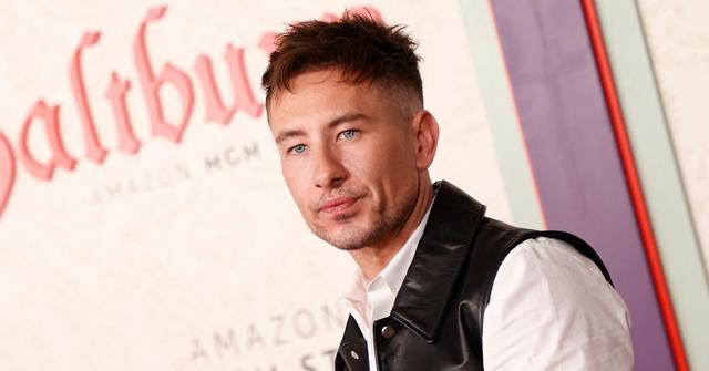 Irish actor Barry Keoghan arrives for the Los Angeles premiere of "Saltburn" at The Theatre at ACE Hotel in Los Angeles, California, on November 14, 2023. (Photo by Michael Tran / AFP) (Photo by MICHAEL TRAN/AFP via Getty Images)