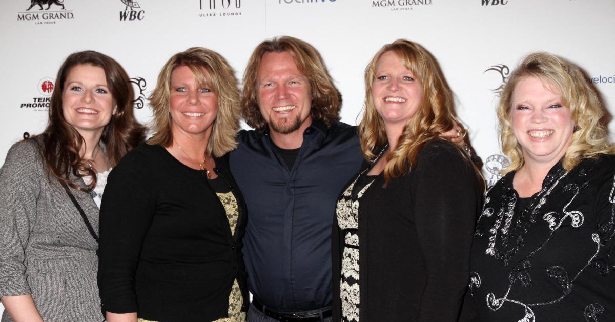 Left to Right: 'Sister Wives' family Robyn Brown, Meri Brown, Kody Brown, Christine Brown, Janelle Brown before their family splintered