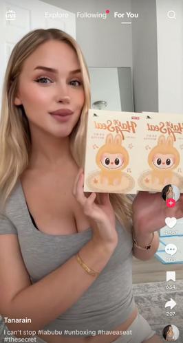 Tana Rain Flaunts Labubu Collection With Jaw-Dropping Blind Box Rip