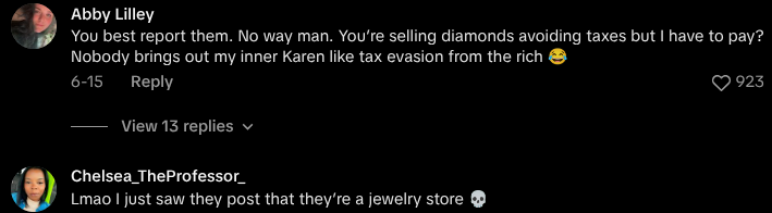 jewelry store as aquarium