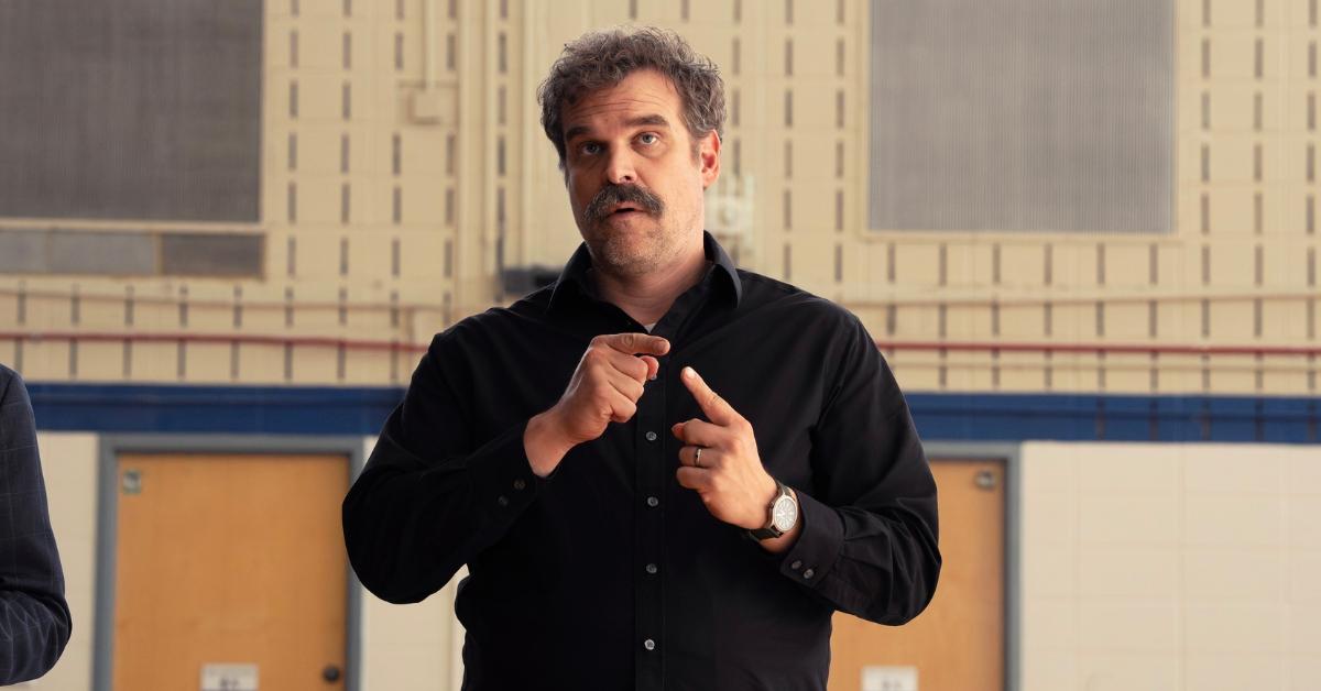 David Harbour as 'Floyd' in 'DTF: St. Louis'.