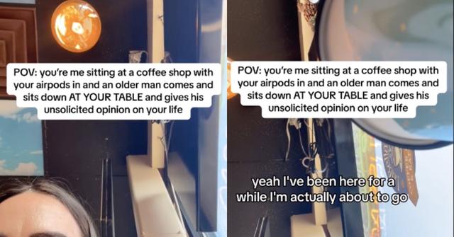 man oversteps at coffee shop