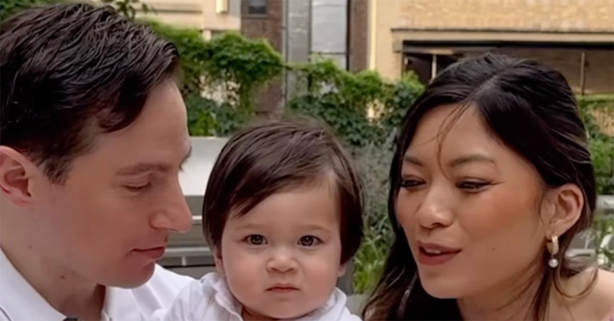 Christine, Ryan and Asher Ferguson celebrating Father's Day. 