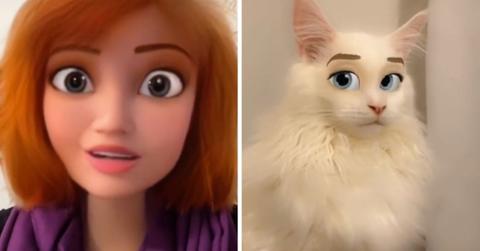 cartoon filter snapchat