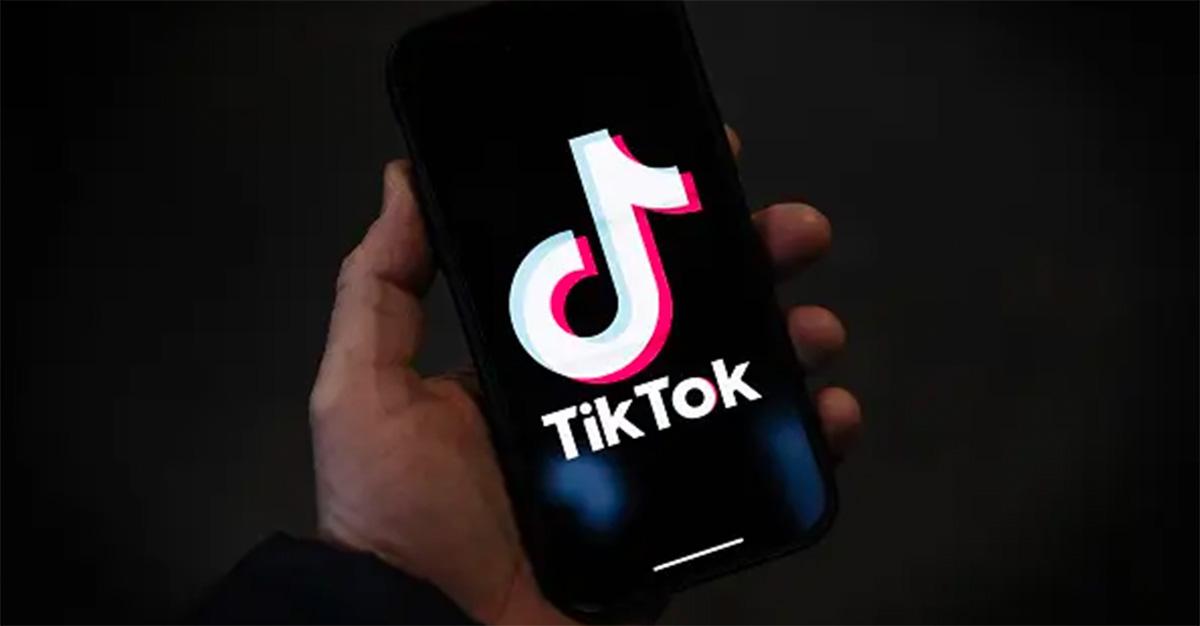 TikTok logo on a phone screen.