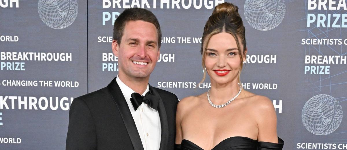 Evan Spiegel, Miranda Kerr