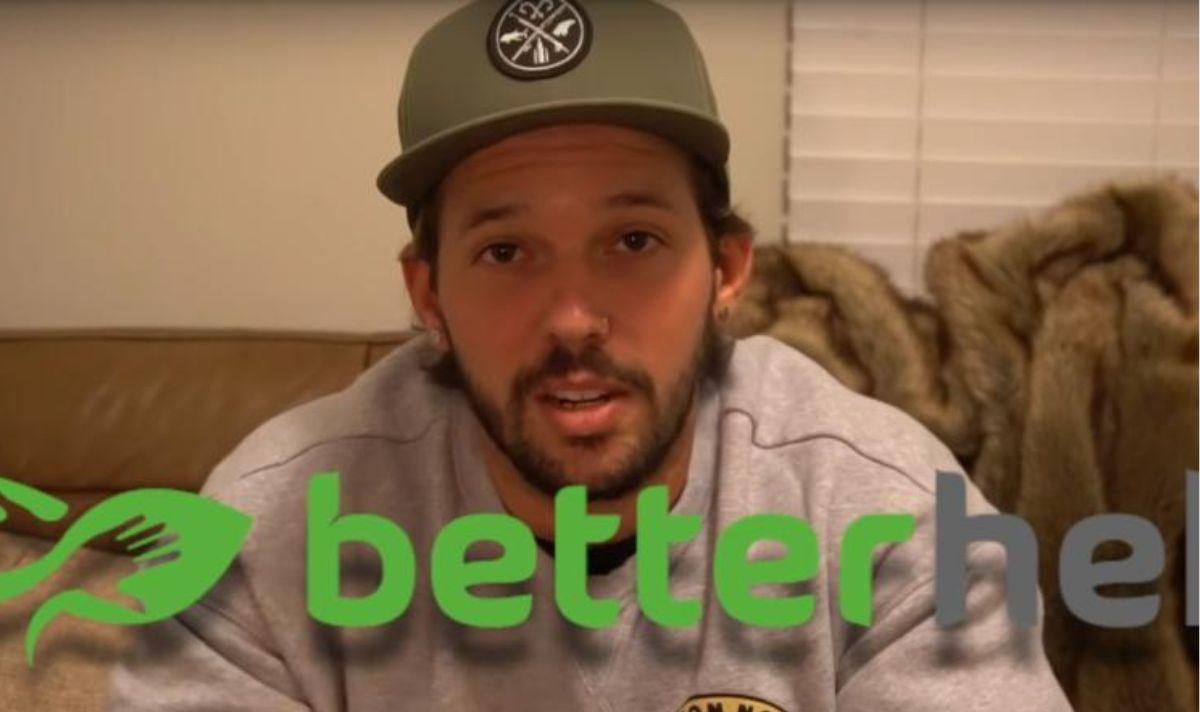 Heath Hussar promotes BetterHelp on his YouTube channel