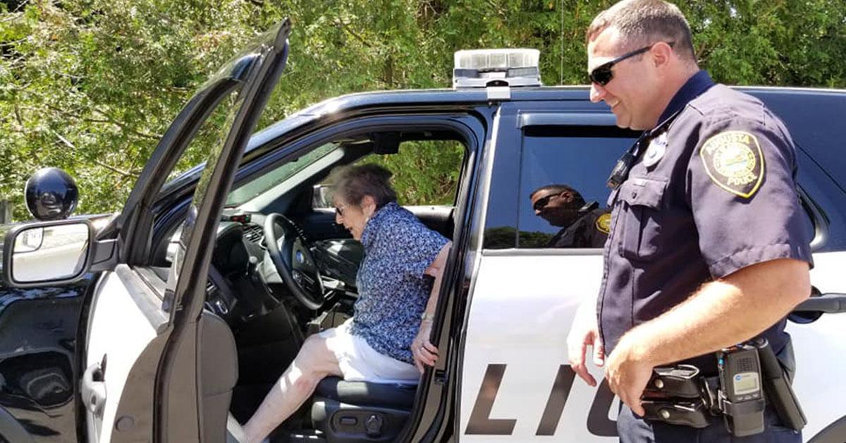 grandma arrested cops