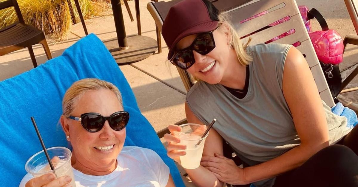 Charlize Theron with her mom