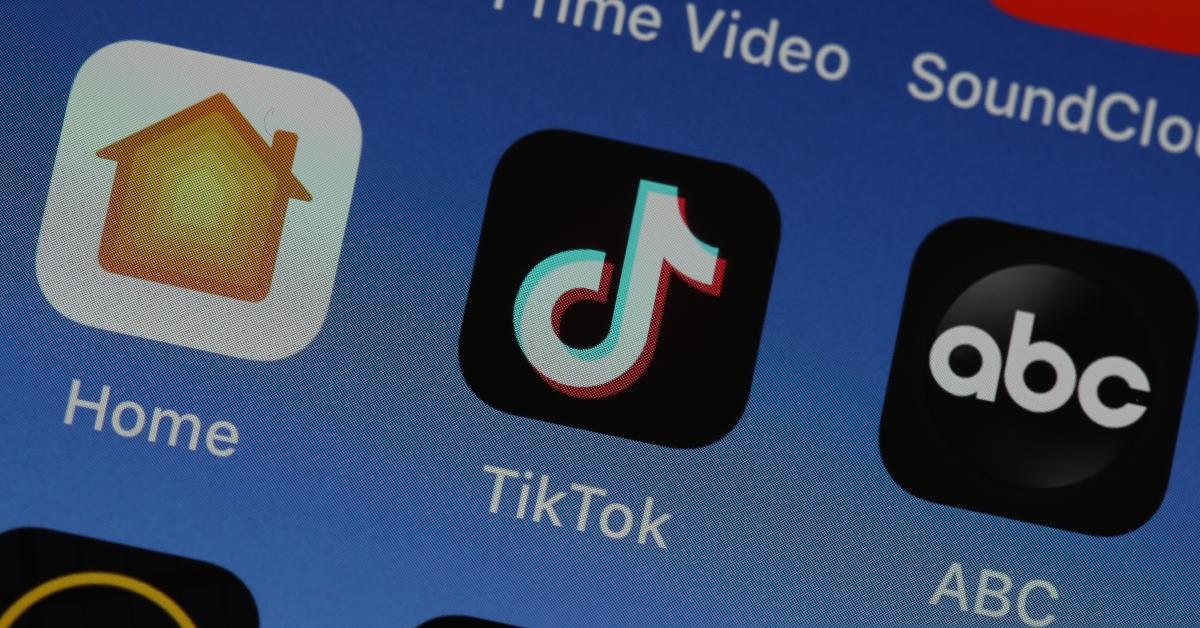 TikTok app on phone screen