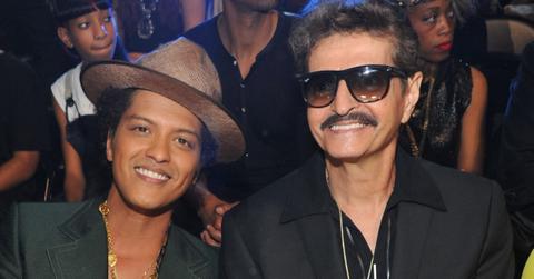 Bruno Mars and his father, Peter Hernandez, in 2013