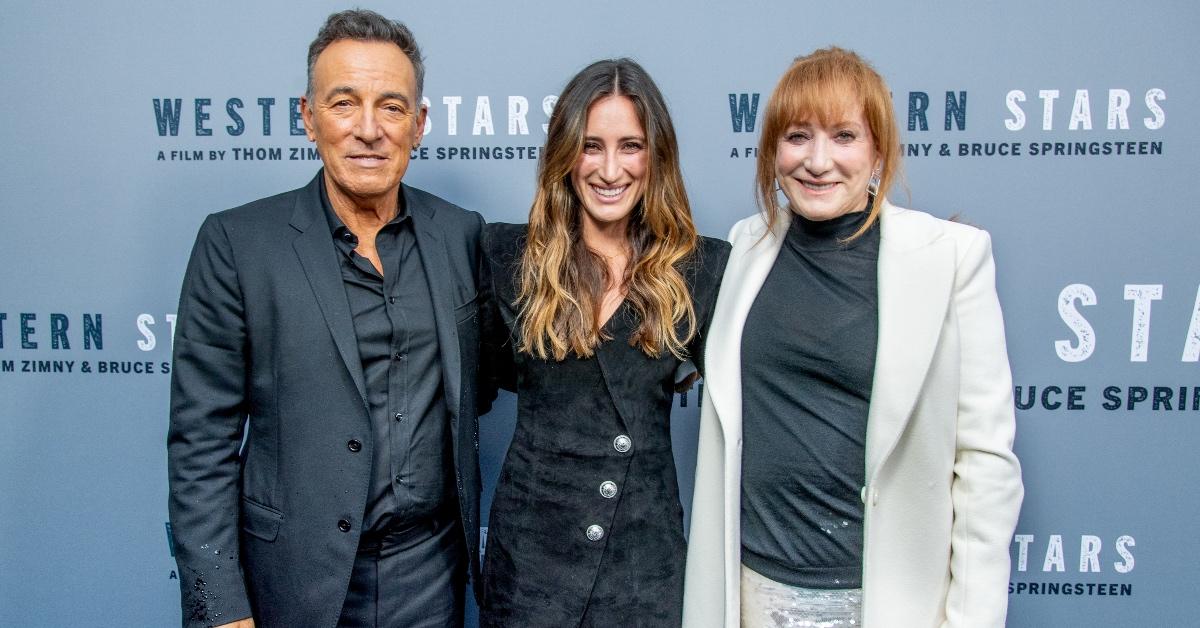 Bruce Springsteen, Jessica Springsteen and Patti Scialfa.