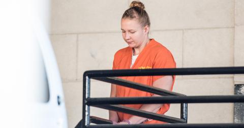 Reality Winner exits the Augusta Courthouse June 8, 2017, in Georgia.