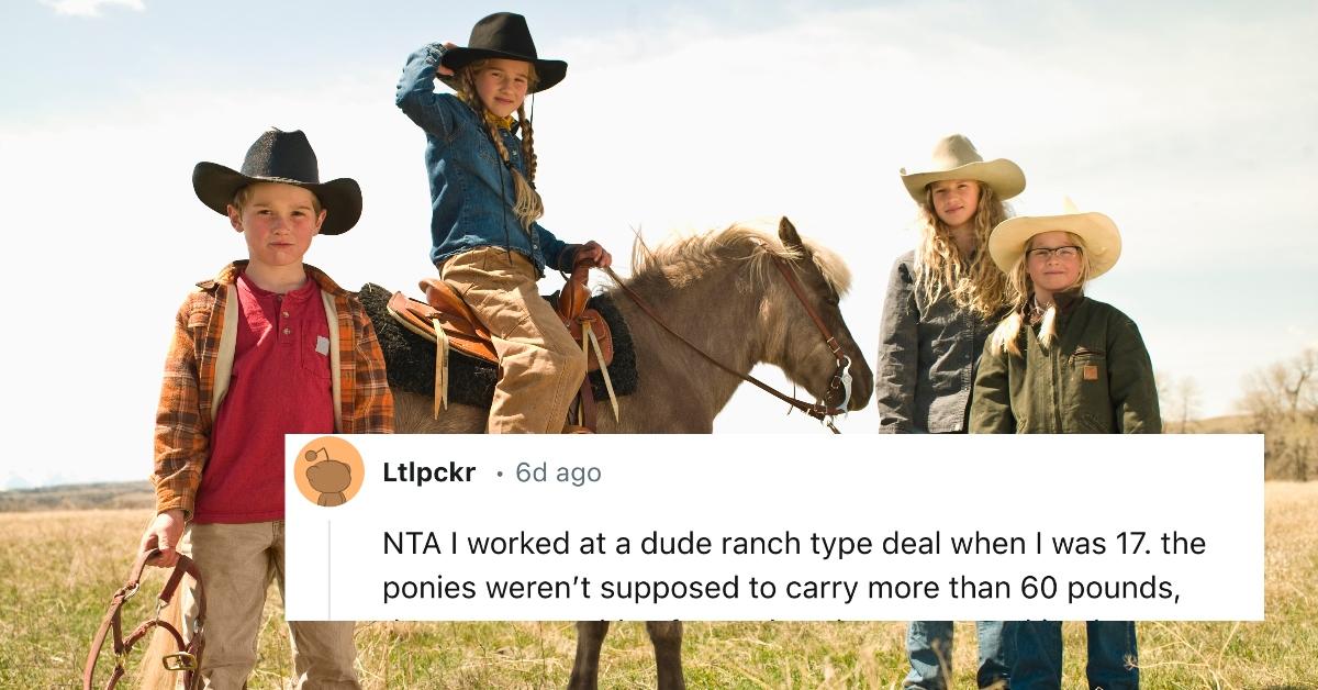 Grandma Weighs Granddaughters to Ride Ponies