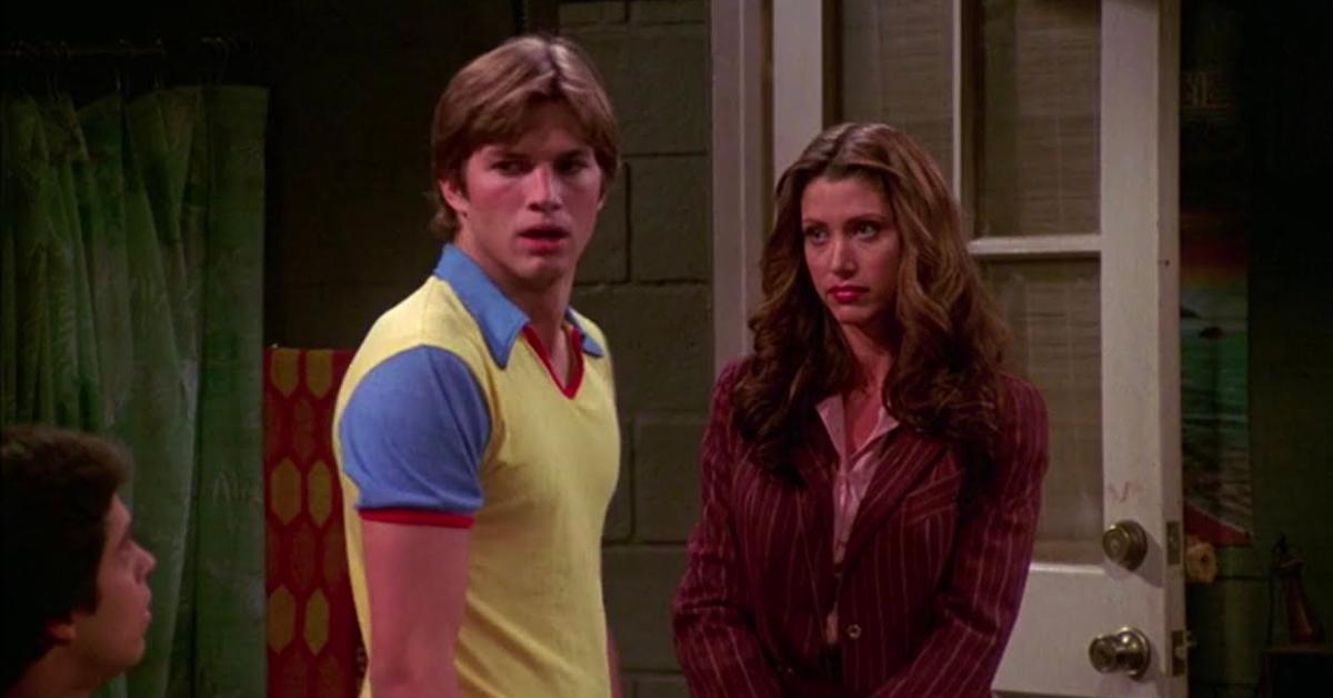 kelso (ashton kutcher) and brooke (shannon elizabeth) in 'that '70s show'