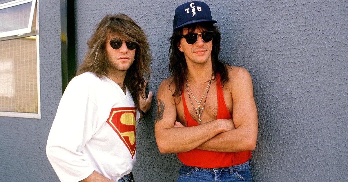 Jon Bon Jovi (L) and Richie Sambora (R)