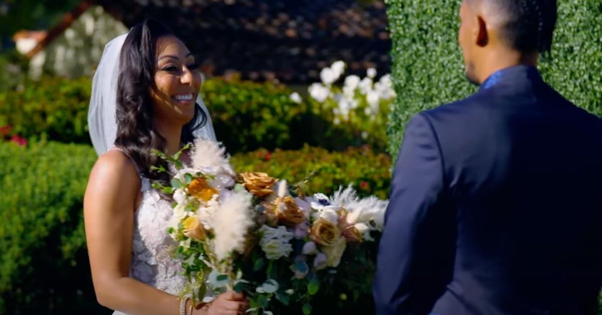 Stacia and Nate on their wedding day 