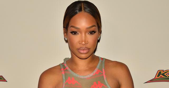 Malika Haqq attends PRETTYLITTLETHING X KAPPA Launch Party.