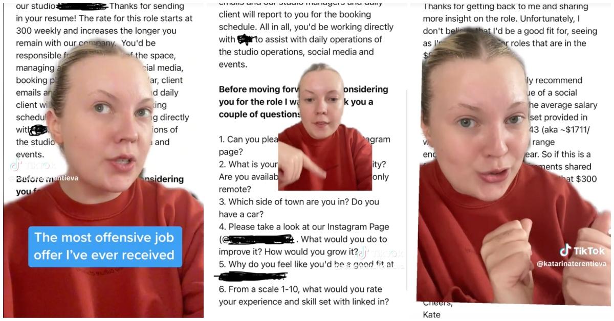 Woman Offered $300 a Week for Social Media Marketing Role