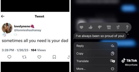 tiktok sometimes all you need is your dad