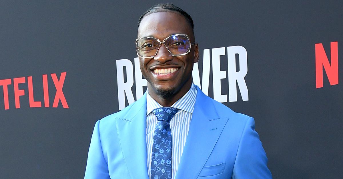 Robert Griffin III poses on the red carpet at the premiere of Netflix's series 'Receiver' on July 9, 2024, in Los Angeles.