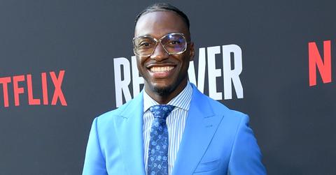 Robert Griffin III poses on the red carpet at the premiere of Netflix's series 'Receiver' on July 9, 2024, in Los Angeles.