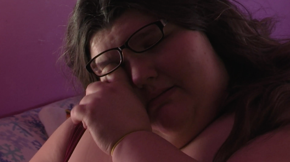 Megan from 'My 600-lb Life' crying.