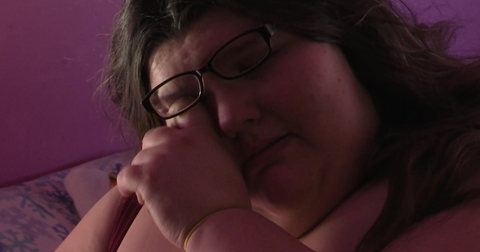 Megan from 'My 600-lb Life' crying.