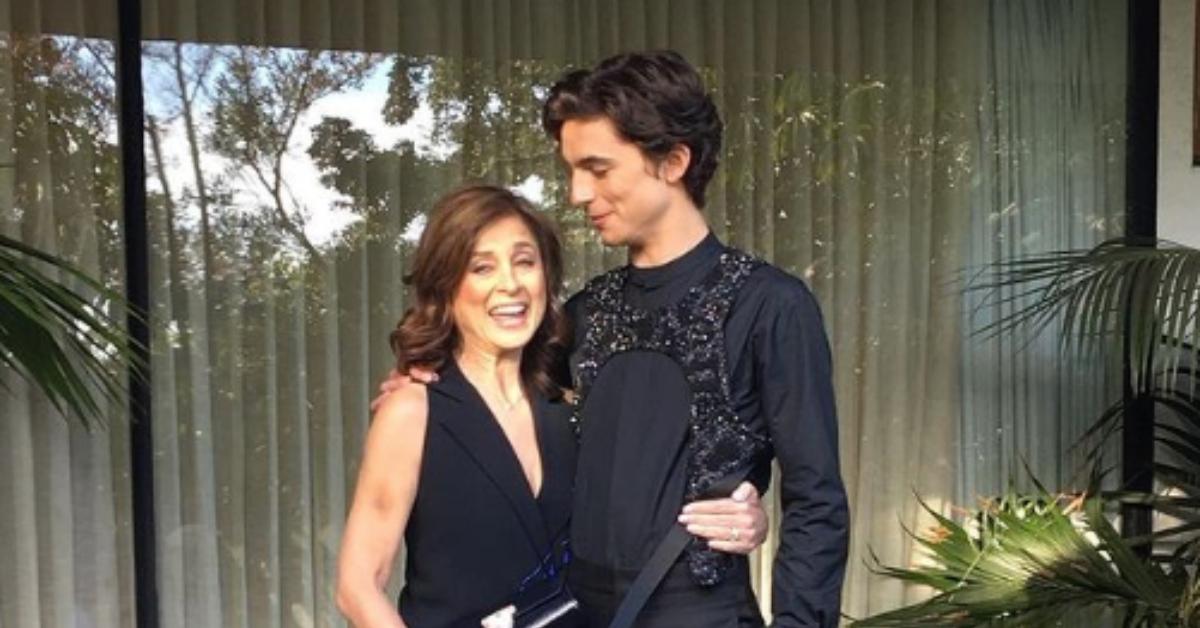 Timothée Chalamet and his mom Nicole Flender