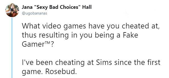 games cheating tweet