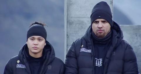 Kaycee and Fessy competing on The Challenge Season 36.