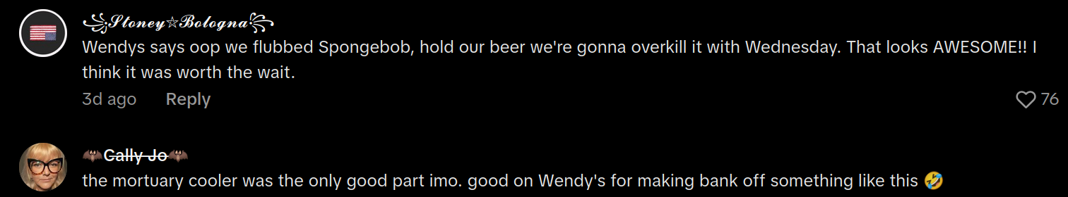 wednesday wendys drive thru haunted house