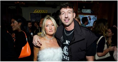 (l-r): Casey Craig and Kory Keefer of 'Winter House' hugging